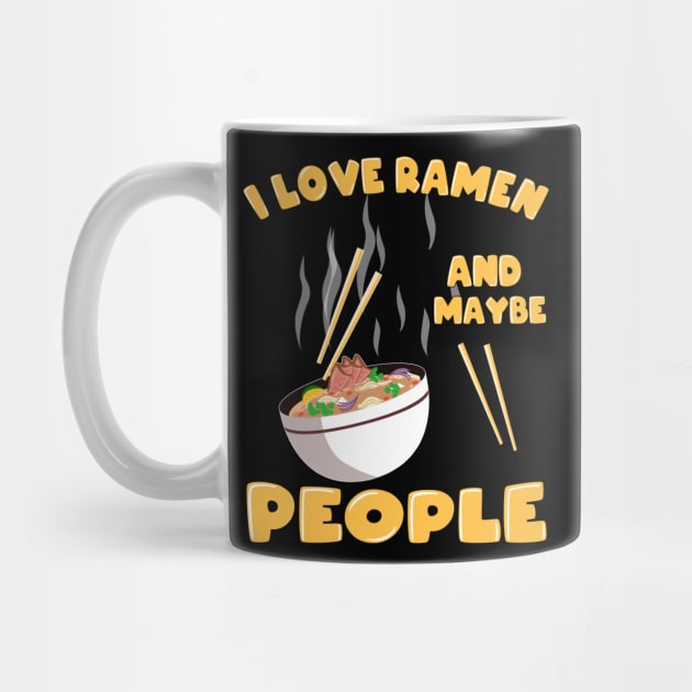 Love Kawaii Ramen Noodle Soup Japan Gift by Shirtglueck